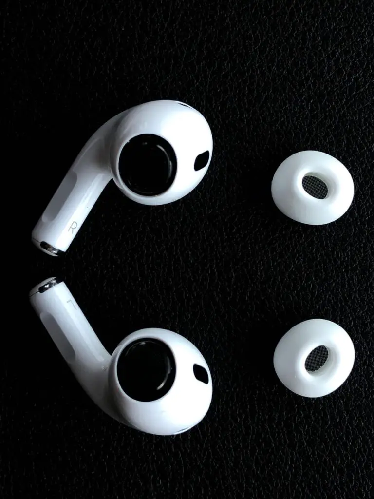 the 2nd Generation AirPods Pro without their silicone ear tips