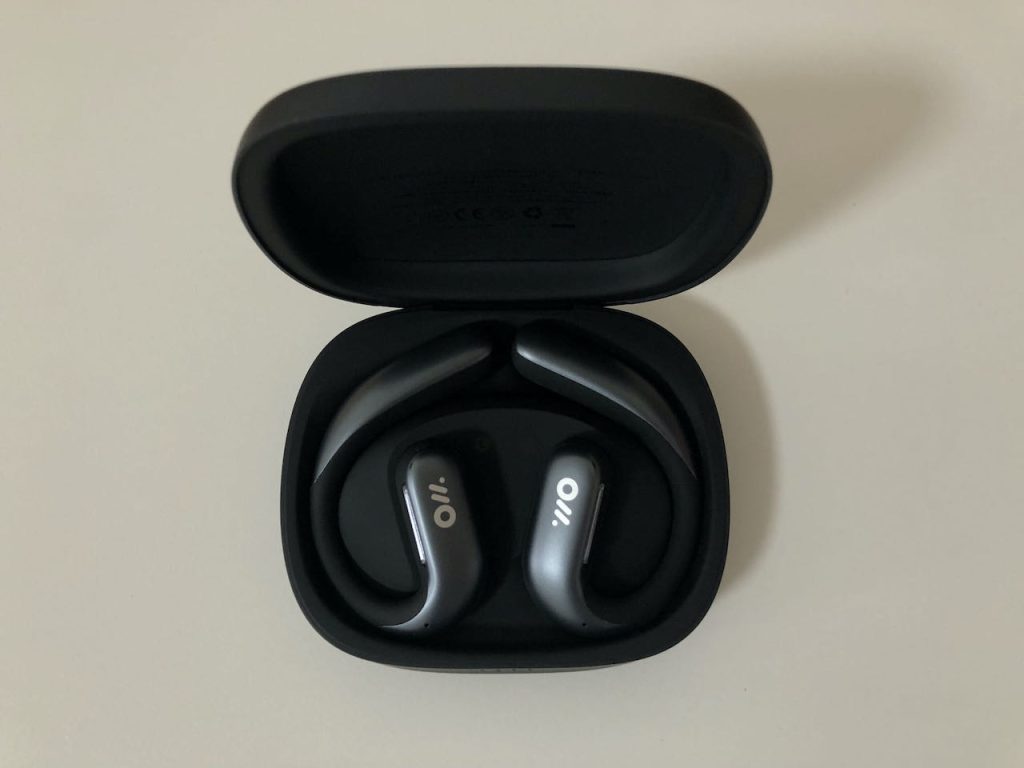 Oladance OWS Pro Black Earbuds in Charging Case