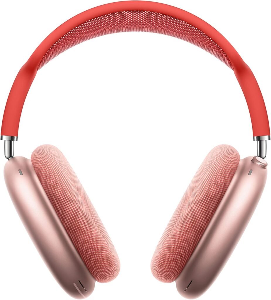 Apple AirPods Max Wireless Over-Ear Headphones, Active Noise Cancelling, Transparency Mode, Personalized Spatial Audio, Dolby Atmos, Bluetooth Headphones for iPhone – Pink