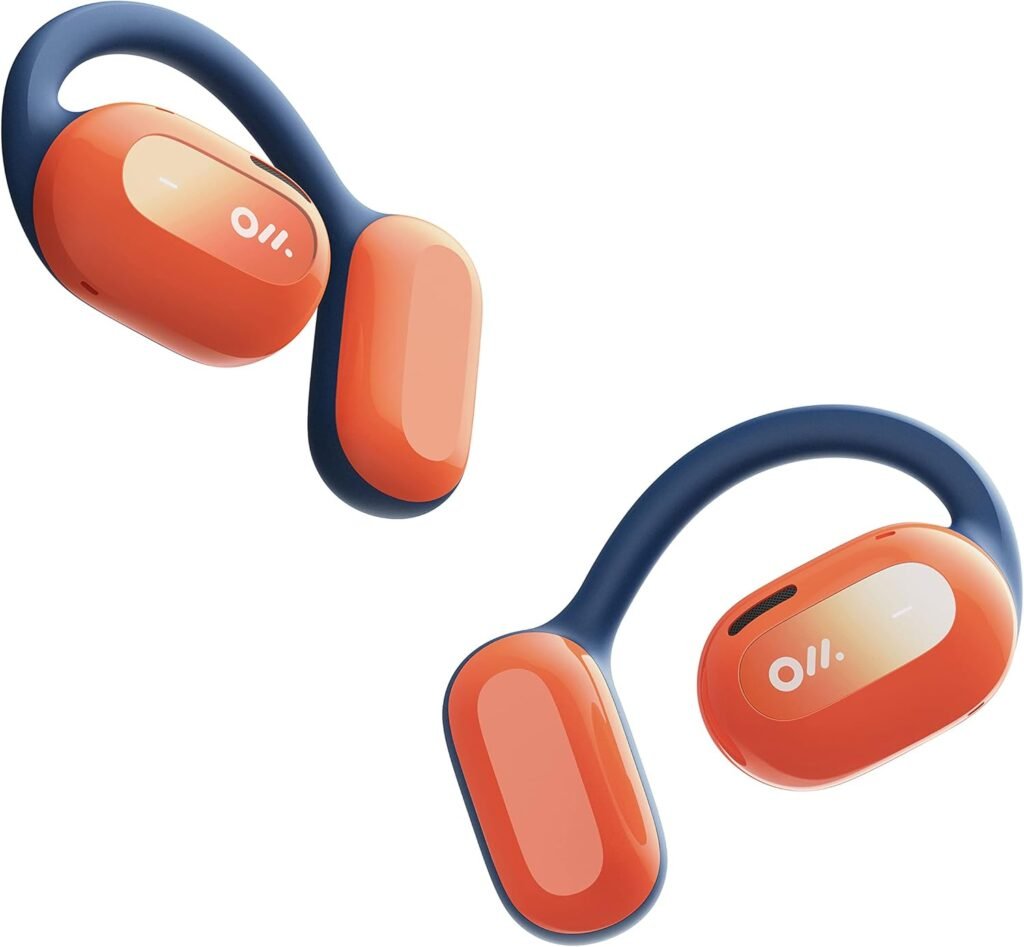 Oladance OWS2 Open Ear Headphones, Wireless Headphones Bluetooth 5.3 with Multipoint Connection, Android & iPhone Compatible, Up to 19 Hours Playtime with Carry Case Martian Orange